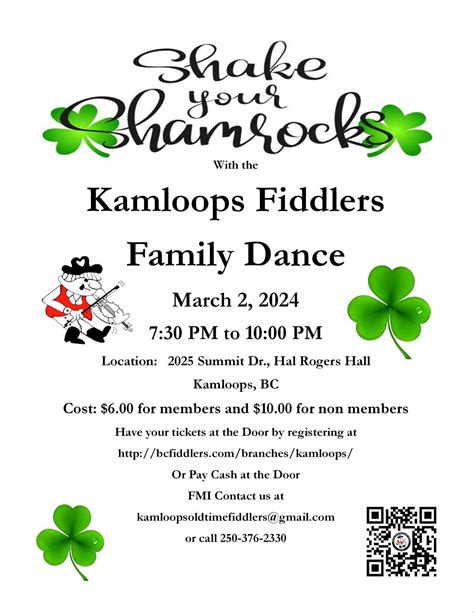Shake your Shamrocks with the Kamloops Fiddlers Family Dance, Hal ...