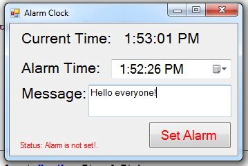 Image result for Alarm Clock Using Visual Basic Studio