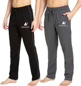 Diwazzo Striped Men Black, Grey Track Pants - Buy Diwazzo Striped Men ...