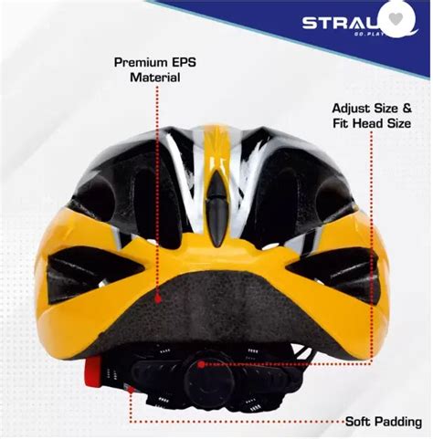 Buy Strauss Adjustable Cycling Helmet (Yellow) Online – Bicycle Kart