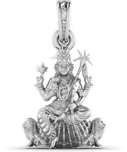 Akshat Sapphire Sterling Silver (92.5% purity) Goddess Maa Kamakshii ...
