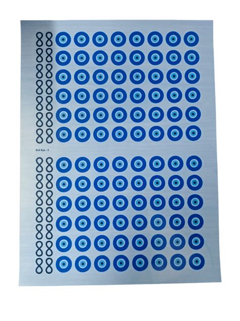 RESIN INSERT SHEET EVIL EYE 2