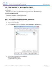 3.3.12 Lab Windows Task Manager 的图像结果