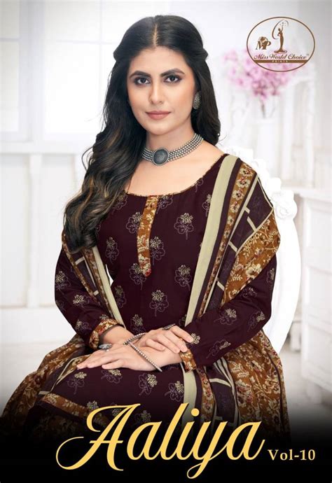 Miss World Aaliya Vol 10 Cotton Printed Dress Material Collection