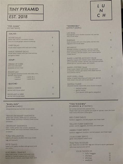 Image result for Tiny Pyramid Menu