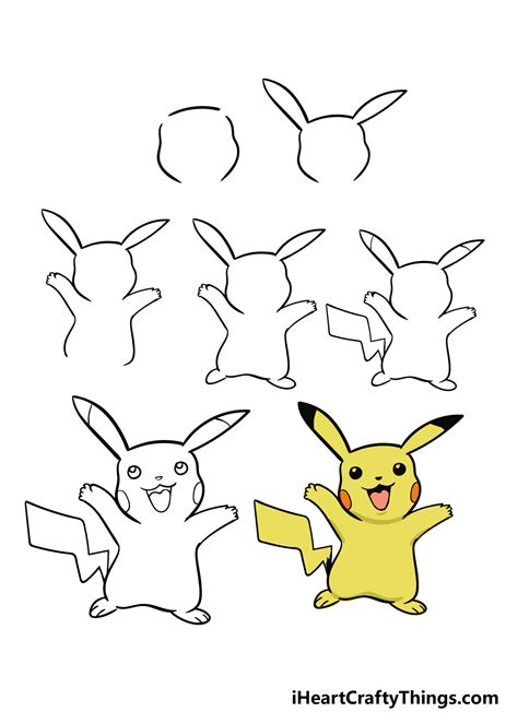 Pikachu Drawing Tutorial 的图像结果