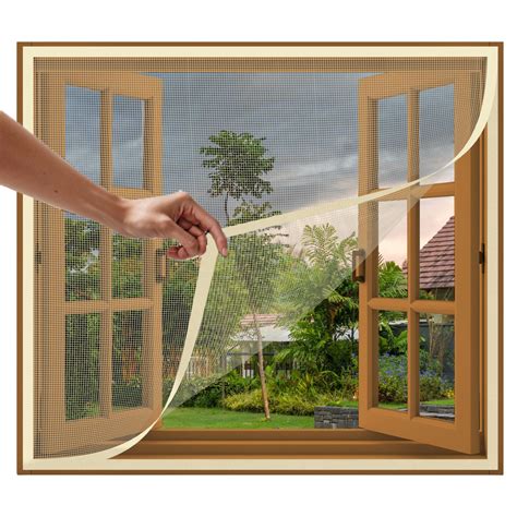 Classic Mosquito Net: 120 GSM Fiberglass Window Net – Cream