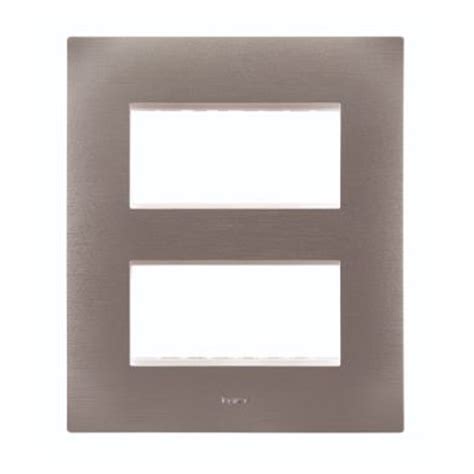 Legrand Lyncus Brushed silver plate + frame 2x4 M White | mykit | Buy ...