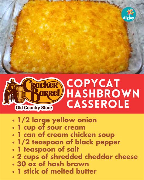 Best 12 Copycat Cracker Barrel Hash Brown Casserole – Artofit