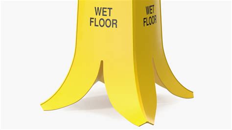 Banana Cone Caution Wet Floor Sign 60cm 3D model | CGTrader