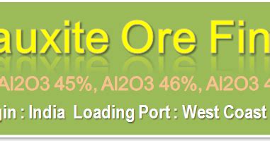 Bauxite Ore Fines | Sales and Services