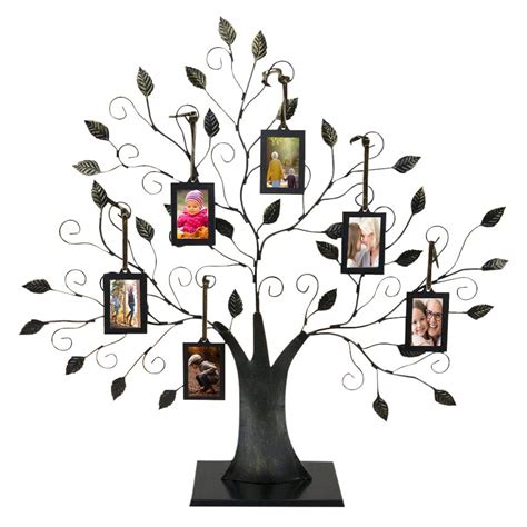 Maypes Decor Photo Frame Family Tree Picture Frame with 6 Hanging ...