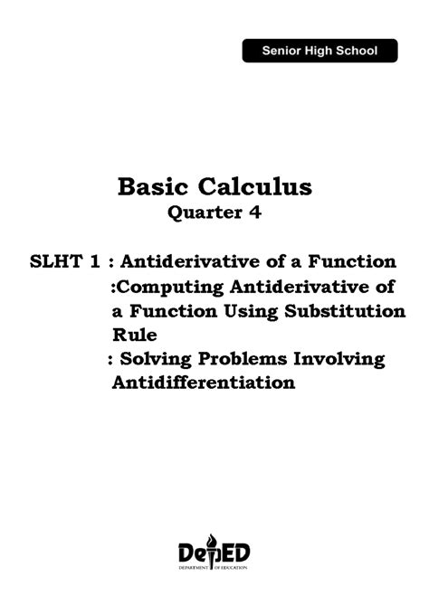 Image result for Basic Calculus Quarter 4 Module 2