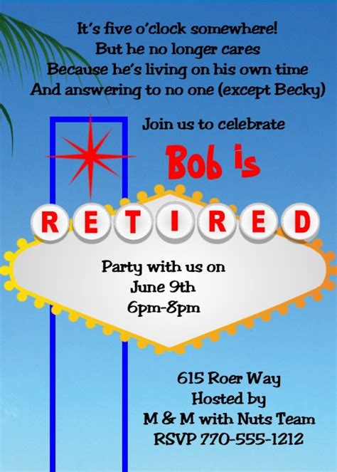55+ Unique Retirement Invitation Message Ideas