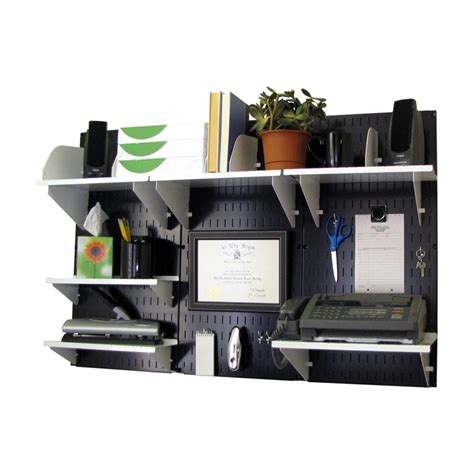 Wall Control Office Organizer Unit Wall Mounted Office Desk Storage and ...