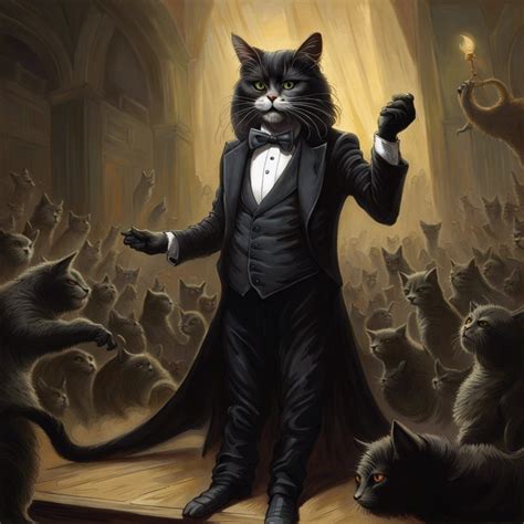 ozzy osbourne as a tuxedo cat in concert - AI Generated Artwork ...