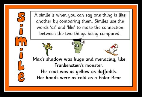 Examples Of Figurative Language Simile