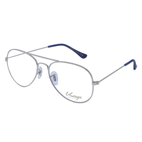 Vintage Black Silver Frame Poly Carbonate Clear Lens Full Rim ...