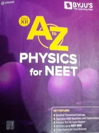 Buy Cengage A To Z Physics For NEET Class 12 (Second Hand & Used Book ...
