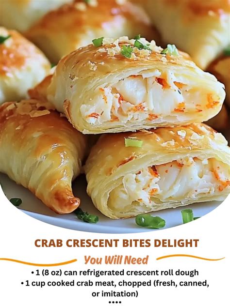 Crab Crescent Bites Delight 🦀: A Luxurious, Easy Appetizer That's Perfect for Any Occasion