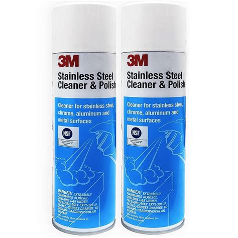 3M Stainless Steel Cleaner & Polish, Cleaning Spray Foam, Ready to Use ...
