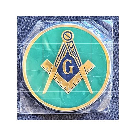 Buy Mtl Blue Lodge Masonic Metal Car Auto Badge Emblem Mason 3 ...