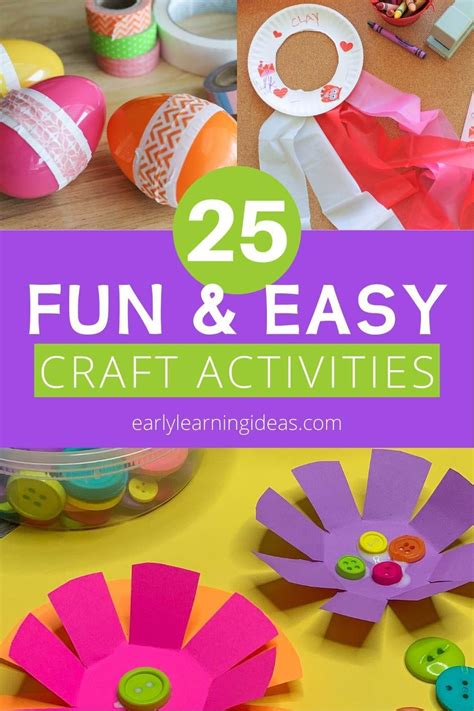 Here are 25 easy craft projects to do with kids – Artofit