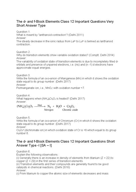 1728381113191 PYQ OF d AND f Block Elements - The d- and f-Block ...