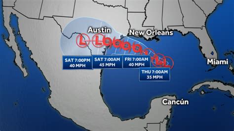 Tropical storm eyeing Texas coast, landfall likely on Saturday | Skymet ...