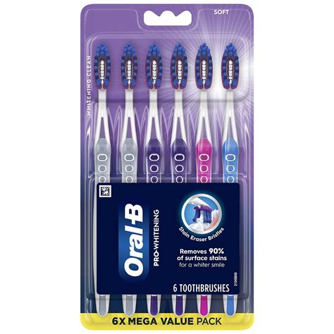Oral-B Pro Whitening Toothbrushes Soft Assorted | Walgreens