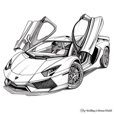 Car Coloring Pages Lamborghini at Aaron Copeley blog