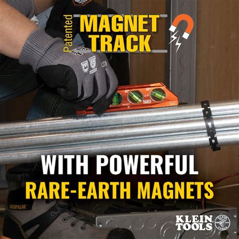 Klein Tools Aluminum 6.25-in 4 Vial Magnetic Conduit Level 935AB4V at ...