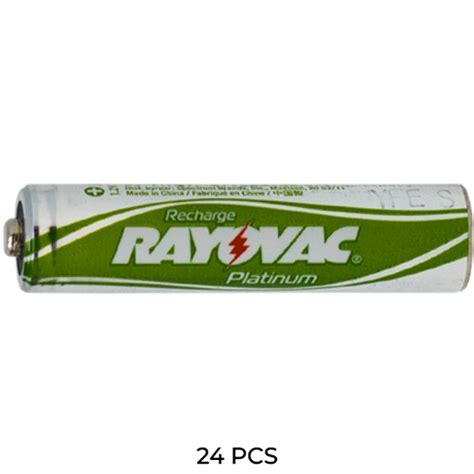 24-Pack AAA Rayovac NiMH 750 mAh Batteries