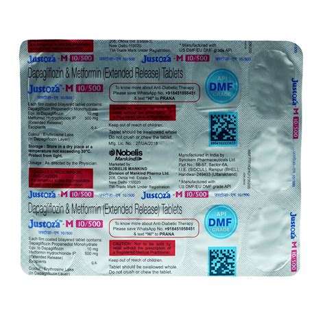 Justoza-M 10/500 Tablet | Uses, Side Effects, Price | Apollo Pharmacy