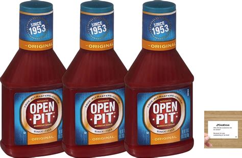 Amazon.com: Open Pit Hickory BBQ Sauce, 18-Ounce (Pack of 3)