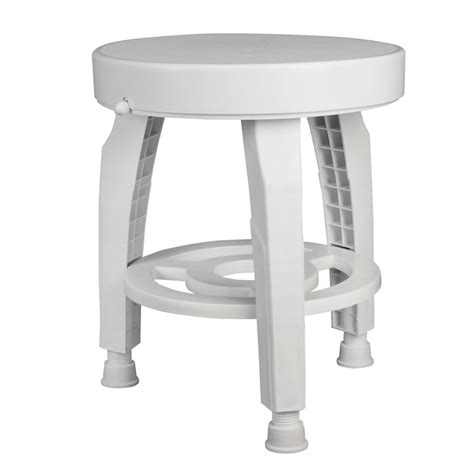 HealthSmart White Aluminum Freestanding Shower chair ADA Compliant in ...