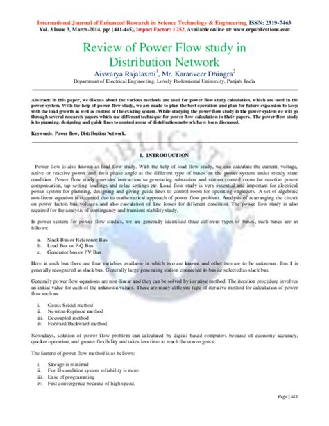 Power-Flow Study 的图像结果