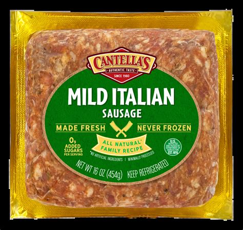Mild Italian Ground Sausage - Cantella's