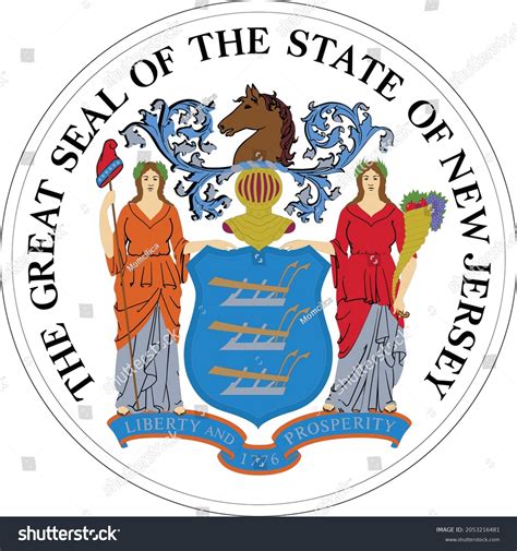 504 New jersey state seal Images, Stock Photos & Vectors | Shutterstock