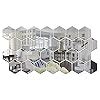 Buy Wall1ders - Hexagon-Silver (Pack of 28) 3D Acrylic Mirror Wall ...