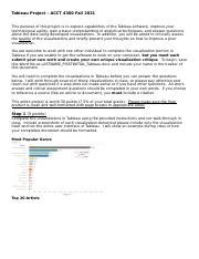 Tableau Project Tutorial 的图像结果