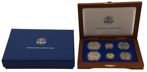 Lot - 1986 United States Liberty Six-Coin Set