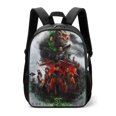 Mortal Kombat Poster Movie School Bag Casual Adjustable Backpack ...