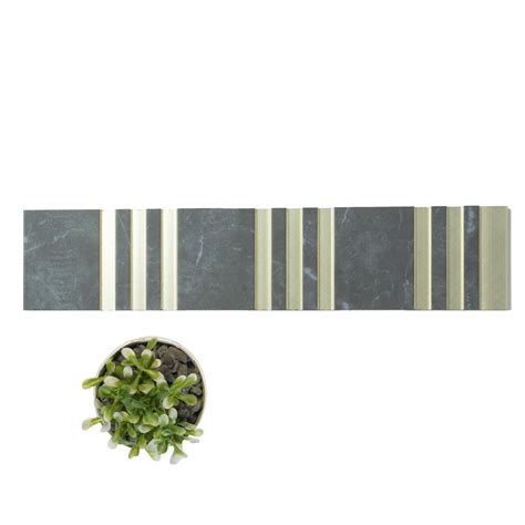 Grey Marble Charcoal Louvers Panel & Stone 8x1 Ft - Pn 00775 – Next ...