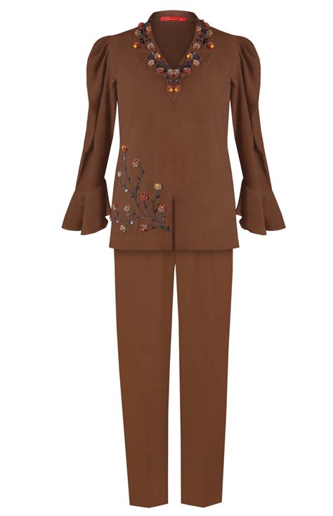 3D Floral Embroidered Co-ord Set – Jasminum