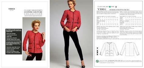 Chanel Style Jacket Pattern 的图像结果