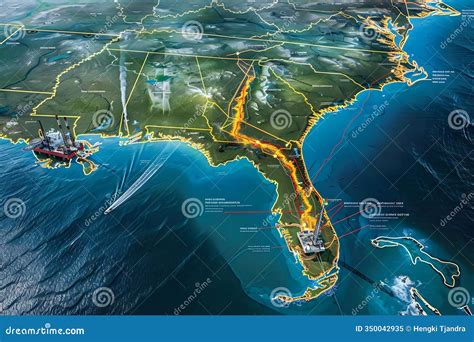 Offshore Platforms And Vessels Concept Icon Vector Illustration ...