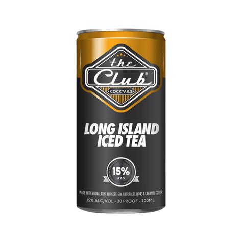 The Club Long Island Iced Tea 200ml Can 30 Proof