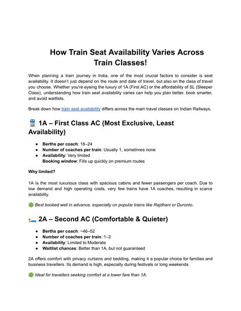 PPT - How Train Seat Availability Varies Across Train Classes ...