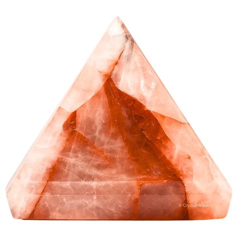 Red Hematoid Quartz Crystal Pyramid - Premium Feng Shui Reiki Healing ...